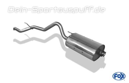 Fox Edelstahl Sportauspuff-Komplettanlage ab Kat Mitsubishi L200 - K60T Bj.96-06 -mm