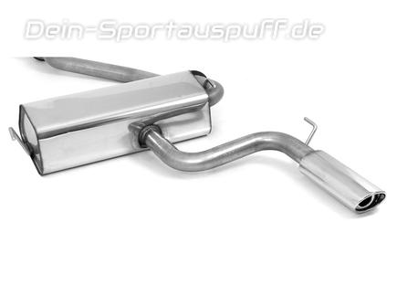 Fox Edelstahl Racing-Komplettanlage ab Kat. Toyota Celica T23 Bj.99-05 115x85mm oval eingerollt abgeschrägt mit Absorber