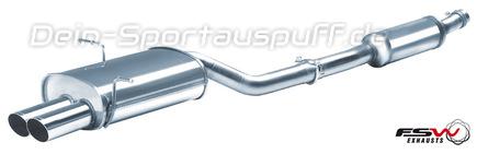FSW Komplettanlage ab Kat. BMW E46 316i-320i 2x76mm rund abgeschrägt