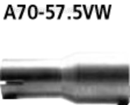 Bastuck Edelstahl Auspuff-Adapter 70mm auf 57,5mm