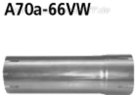 Bastuck Edelstahl Auspuff-Adapter 70,5mm Innen auf 65,5mm Innen