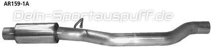 Bastuck Edelstahl Vorschalldämpfer Alfa Romeo Spider Allrad
