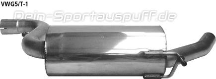 Bastuck Edelstahl Vorschalldämpfer Audi A3 8P Sportback 4 Zylinder Turbo