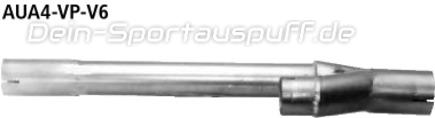 Bastuck Edelstahl Y-Adapter Audi A4 B5 Limousine u. Avant