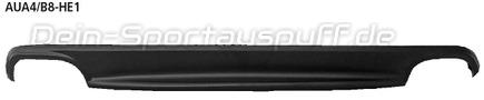 Bastuck Heckschürzeneinsatz für Doppel-Endrohre Audi A4 B8 ohne S-Line 6 Zyl. Turbo u. S4