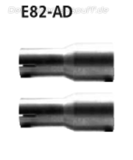 Bastuck Edelstahl Adaptersatz 2 Stück BMW 1er E82 125i