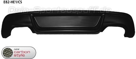 Bastuck Heckschürzeneinsatz Carbon-Optik für Doppel-Endrohre BMW 1er E82 118d u. 120d