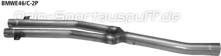 Bastuck Edelstahl Mittelschalldämpfer-Ersatzrohr BMW 3er E46 Compact 325i