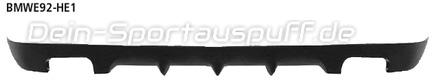Bastuck Heckschürzenansatz für Doppel-Endrohre BMW 3er E92 E93 Coupe Cabrio 316d-320d