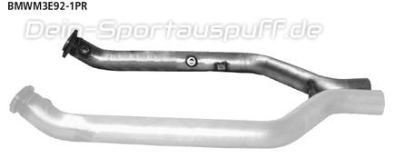 Bastuck Edelstahl Verbindungsrohr rechts BMW 3er E90 E92 M3 Limousine u. Coupe