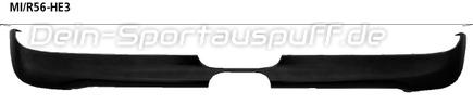 Bastuck Heckschürzeneinsatz für Doppel-Endrohre MINI R56 One u. Cooper