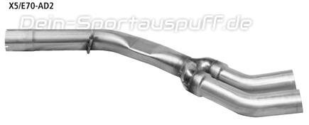 Bastuck Edelstahl Adapter Esd auf Serie BMW X5 E70 3.0si 3.0d 3.0sd