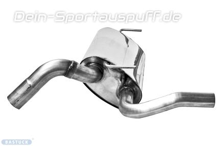 Bastuck Edelstahl Sportauspuff Hauptschalldämpfer (für einseitige Anlage) Chevrolet Cruze Benziner