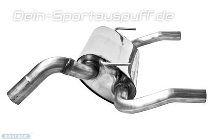 Bastuck Edelstahl Sportauspuff Hauptschalldämpfer (für Duplex Anlage) Chevrolet Cruze Benziner