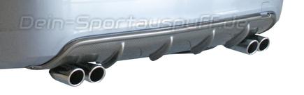 Bastuck Heckschürzeneinsatz Carbon-Optik für Doppel-Endrohre Chevrolet Cruze Diesel