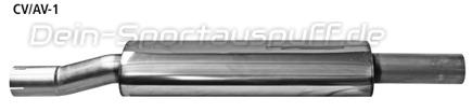 Bastuck Edelstahl Vorschalldämpfer Chevrolet Aveo