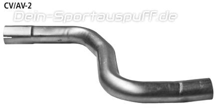 Bastuck Edelstahl Verbindungsrohr hinten Chevrolet Aveo