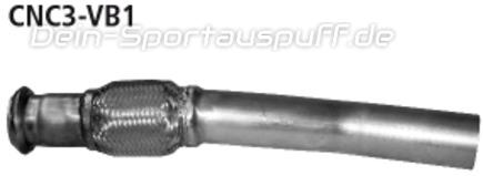 Bastuck Edelstahl Verbindungsrohr vorn Citroen DS3 Turbo THP