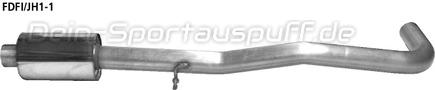 Bastuck Edelstahl Vorschalldämpfer Ford Fusion JU2
