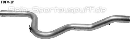 Bastuck Edelstahl Mittelschalldämpfer-Ersatzrohr Ford Focus 1 Schrägheck ST 170