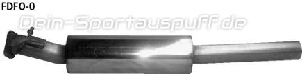 Bastuck Edelstahl Vorschalldämpfer Ford Focus 1 Turnier ST 170