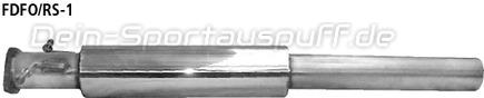 Bastuck Edelstahl Vorschalldämpfer Ford Focus 1 RS