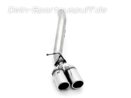 Bastuck Edelstahl Endrohrbogen Ford Focus 2 Facelift ab Bj.07 2x76mm rund eingerollt abgeschrägt ohne Absorber