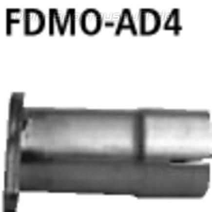 Bastuck Edelstahl Adapter (für einseitige Anlagen) Ford Mondeo 3 Bj.00-07 Limousine 4 Zylinder