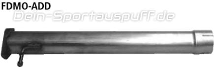 Bastuck Edelstahl Adapter (für einseitige Anlagen) Ford Mondeo 3 Bj.00-07 Limousine Diesel