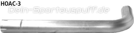 Bastuck Edelstahl Verbindungsrohr (für einseitige Anlagen) Honda Accord CN1 Diesel