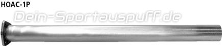 Bastuck Edelstahl Vorschalldämpfer-Ersatzrohr (für einseitige Anlagen) Honda Accord CL7 2.0l