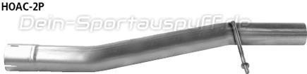 Bastuck Edelstahl Mittelschalldämpfer-Ersatzrohr (für einseitige Anlagen) Honda Accord CL7 2.0l