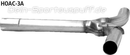 Bastuck Edelstahl Y-Verbindungsrohr (für Duplex Anlagen) Honda Accord CL7 2.0l Limo
