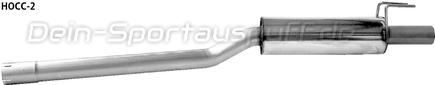 Bastuck Edelstahl Vorschalldämpfer Honda Civic Benziner Bj.01-06