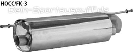 Bastuck Edelstahl Sportauspuff Hauptschalldämpfer Honda Civic FK ab Bj.06