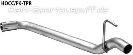 Bastuck Edelstahl Endrohrbogen rechts Honda Civic FK ab Bj.06 50mm rund scharf gerade ohne Absorber