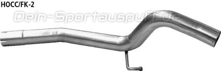 Bastuck Edelstahl Verbindungsrohr Honda Civic FK Type R ab Bj.06