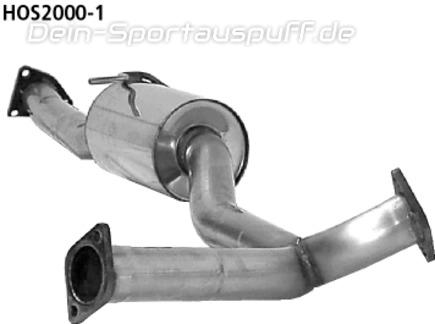Bastuck Edelstahl Vorschalldämpfer Honda S2000