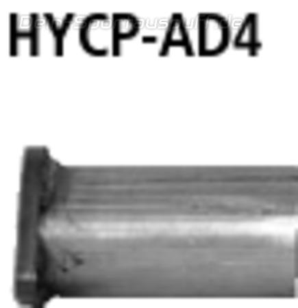 Bastuck Edelstahl Adapter Hyundai Coupe GK 4 Zyl.