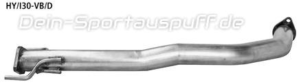 Bastuck Edelstahl Verbindungsrohr Hyundai i30 Diesel