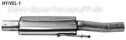 Bastuck Edelstahl Vorschalldämpfer Hyundai Veloster 1.6l