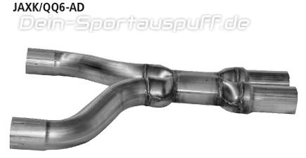 Bastuck Edelstahl Adapter Jaguar XK u. XKR Typ QQ6 Coupe+Cabrio ab Bj.06