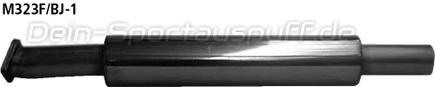 Bastuck Edelstahl Vorschalldämpfer Mazda 323 F BJ
