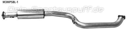 Bastuck Edelstahl Vorschalldämpfer Mazda 3 BL MPS