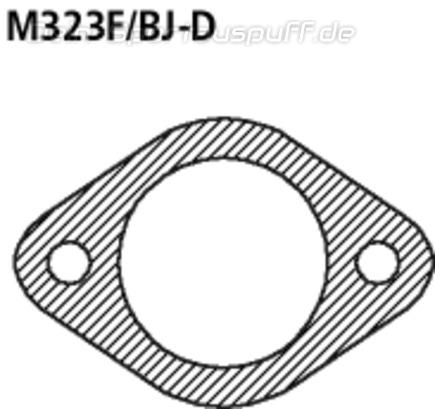 Bastuck Edelstahl Dichtung Mazda 6