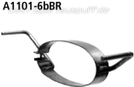 Bastuck Edelstahl Halter Opel Astra F GSi schmale Ausführung mit 205mm Halterabstand