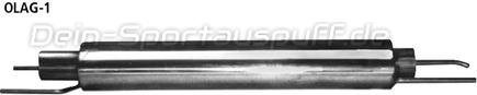 Bastuck Edelstahl Vorschalldämpfer Opel Astra G Stufenheck, Coupe, Cabrio