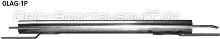 Bastuck Edelstahl Vorschalldämpfer-Ersatzrohr Opel Astra G Stufenheck, Coupe, Cabrio
