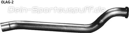 Bastuck Edelstahl Verbindungsrohr Opel Astra G Stufenheck, Coupe, Cabrio