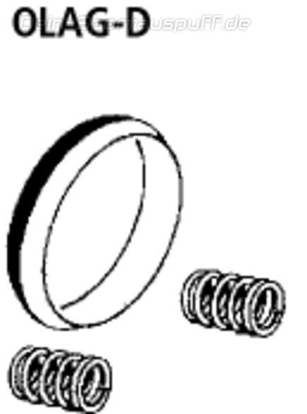 Bastuck Edelstahl Montagesatz ESD auf Serie Opel Astra G Stufenheck, Coupe, Cabrio